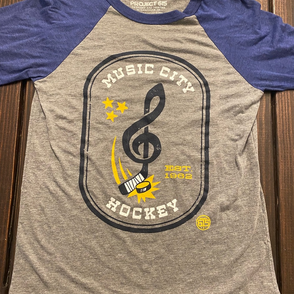Woman’s Size small. New. Project 615 music city hockey
